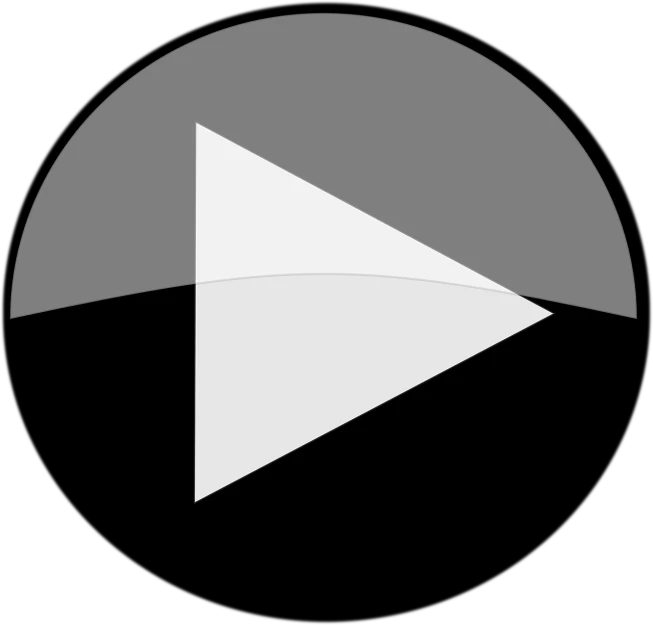 a white play button on a black background, a raytraced image, deviantart, intriguing volume flutter, loadscreen, triangle inside circle, background bar