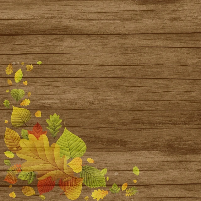 a close up of a bunch of leaves on a wooden surface, a digital rendering, vector background, 1128x191 resolution, background ( dark _ smokiness ), brown colors