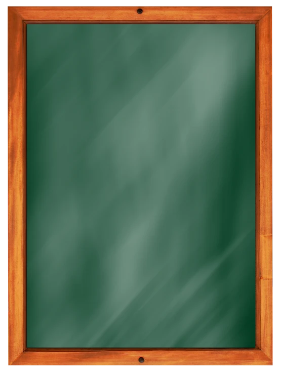 a blackboard with a wooden frame on a black background, a digital rendering, by Thomas de Keyser, deviantart, dark green glass, redhead, thorn background. d&d, uniform background