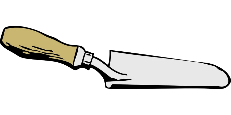 a close up of a knife on a black background, vector art, by Mitchell Johnson, white and gold color scheme, prosthetic arm, cartoonish and simplistic, plain background