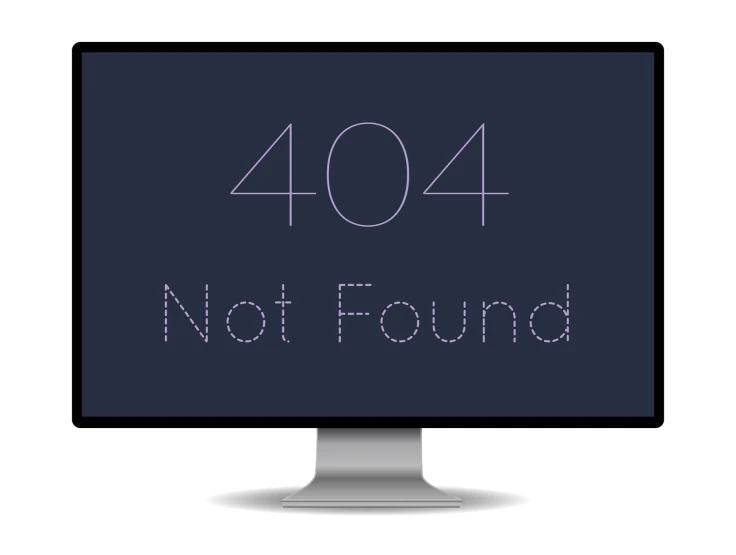 a computer screen with the words 4044 not found on it, a computer rendering, by Matt Cavotta, shutterstock, looking at monitor, 4 k hd wallpaper illustration, poor quality, oled