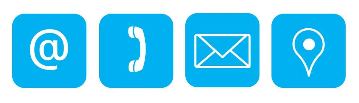 a set of four blue signs with different symbols, trending on pixabay, dada, corporate phone app icon, letterbox, white cyan, 3840 x 2160
