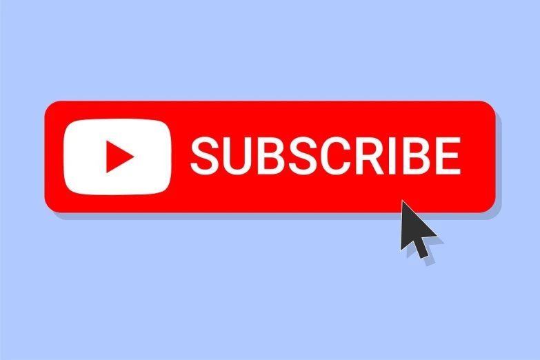 a red subscribe button with a curvy curvy curvy curvy curvy curvy curvy, pixabay, markiplier, gameplay video, on a wooden plate, created in adobe illustrator