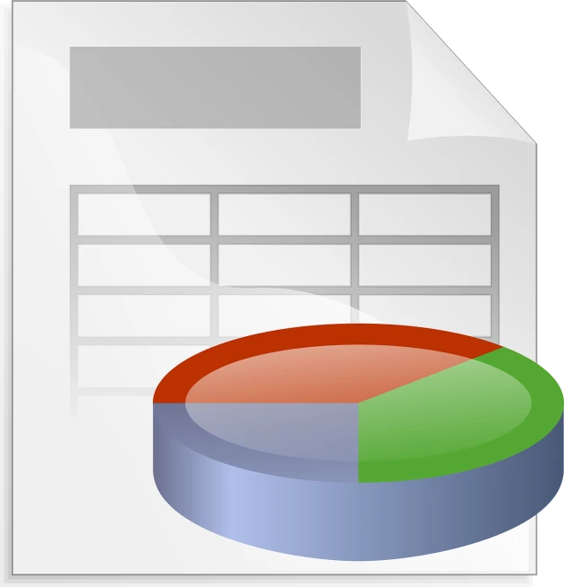 a piece of paper with a pie chart on it, a screenshot, by Tom Carapic, pixabay, analytical art, excel running on the computer, on a flat color black background, documents, rice