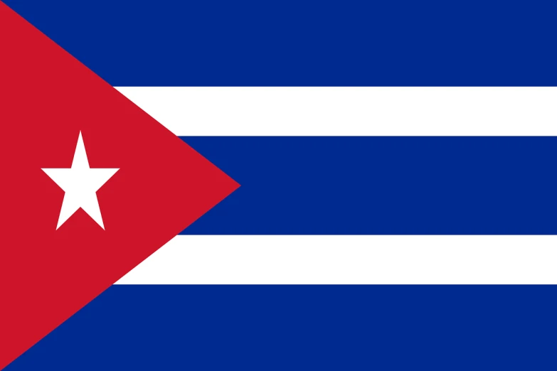a close up of the flag of cuba, vector art, fine art, wikimedia commons, wide portrait, 1128x191 resolution, artdeco