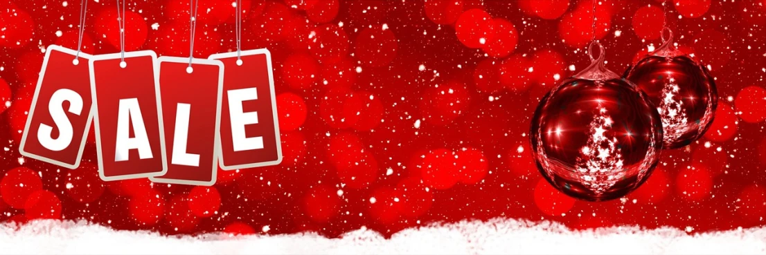 a sale sign hanging from strings on a red background, trending on pixabay, fine art, falling snow, website banner, zoomed in, covered!