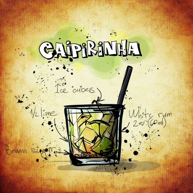 a drawing of a drink with a straw in it, an album cover, by Maximilian Cercha, capoeira, recipe, california, gradins