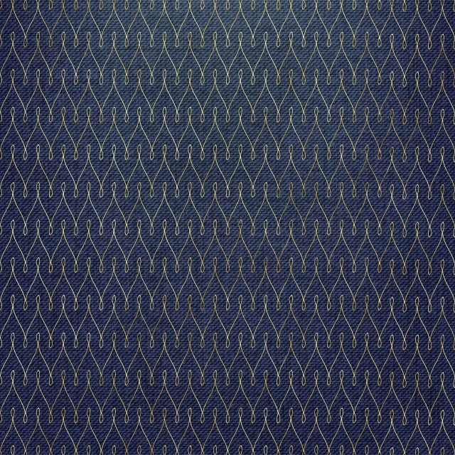 a close up of a carpet with a pattern on it, a stock photo, by Makoto Aida, trending on shutterstock, op art, gold brocaded dark blue clothes, vintage - w 1 0 2 4, crosshatch sketch gradient, tomoyuki yamasaki