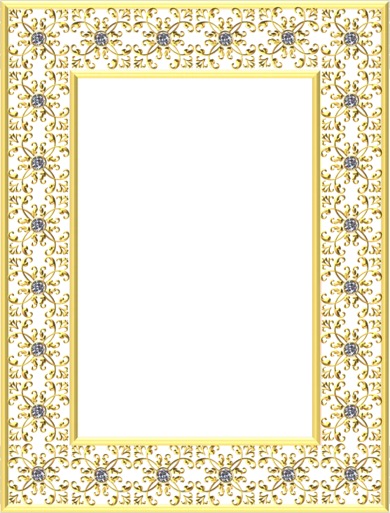 an ornate gold frame on a black background, a computer rendering, inspired by Tawaraya Sōtatsu, deviantart, ornate with diamonds, pc screenshot, portrait n - 9, orthodox