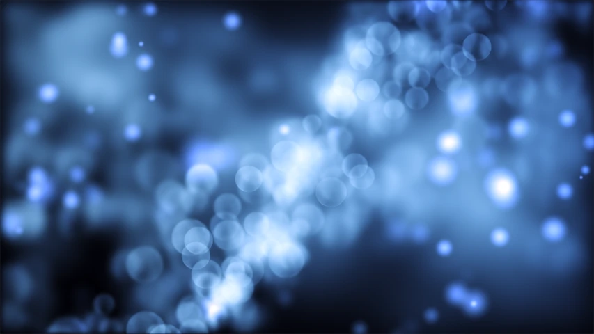 a close up of blurry lights on a black background, digital art, shutterstock, digital art, blue soft details, bubbles ”, bokeh photo, stock photo