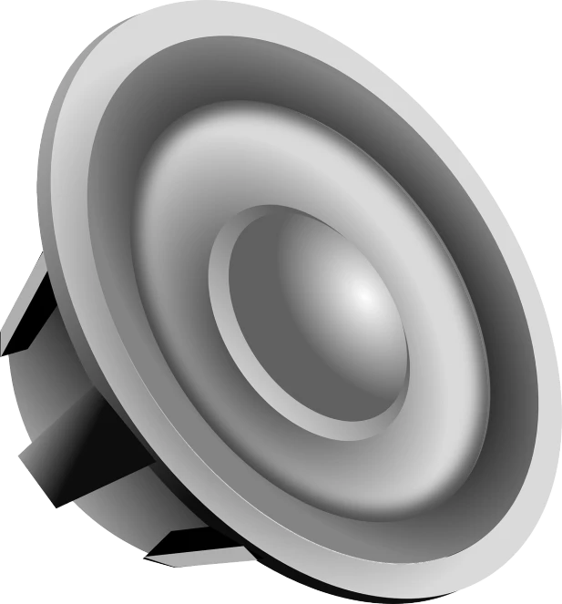 a close up of a speaker on a white background, by Mathias Kollros, pixabay, computer art, cel shaded vector art, recessed, round design, !!! very coherent!!! vector art