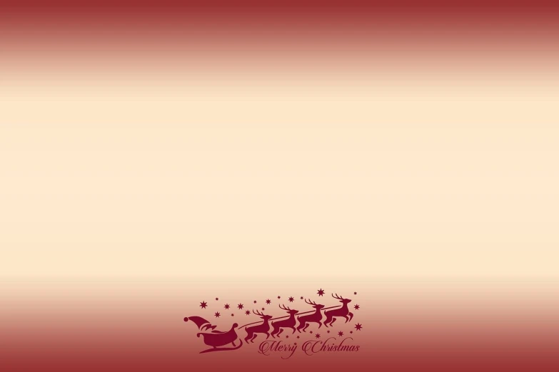 a couple of reindeers that are standing in the snow, a picture, minimalism, gradient brown to red, santa clause, satin, distant photo