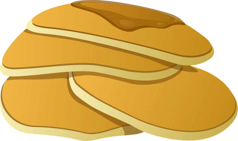 a stack of pancakes sitting on top of each other, concept art, superflat, background image, clipart, golden curve structure, bread type pokemon