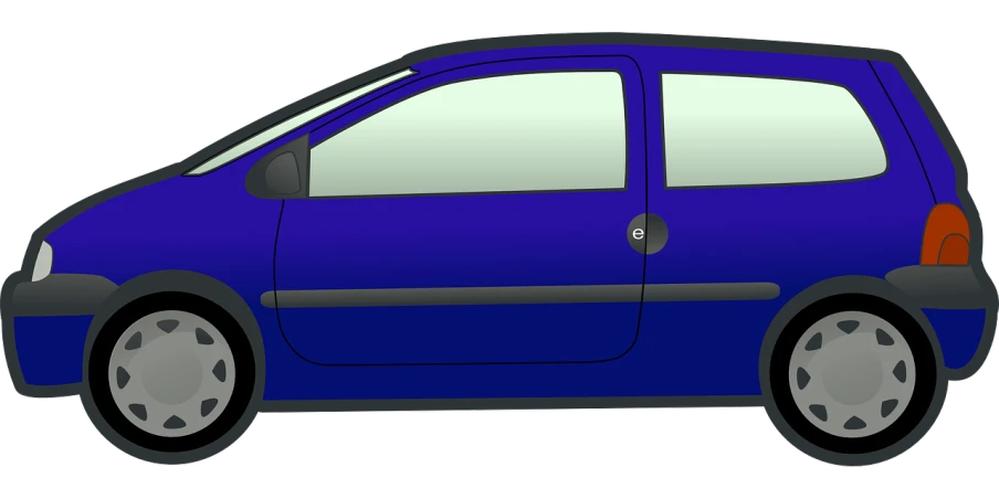 a blue hatch hatch hatch hatch hatch hatch hatch hatch hatch hatch hatch hatch hatch hatch hatch hatch, a digital rendering, by Vladimír Vašíček, pixabay, full view of a car, flat colour, from side, late 90s