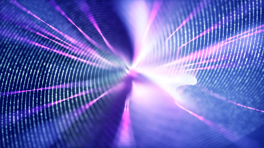 a close up of a purple and blue light, a microscopic photo, digital art, entering a quantum wormhole, motion blurred background, rays, phone photo