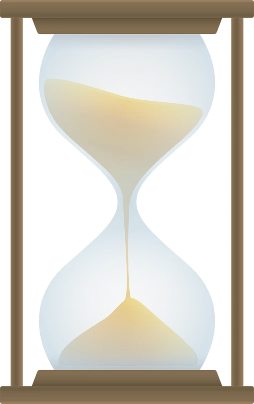 a picture of an hourglass on a white background, a digital rendering, by Aleksander Kotsis, pixabay, conceptual art, tall thin frame, gold framed, varguyart style, 1128x191 resolution