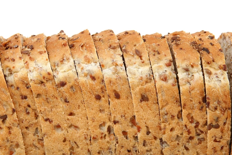 a close up of a sliced loaf of bread, by William Jennys, conglomerate, close-up product photo, broad detail, 3 4 5 3 1