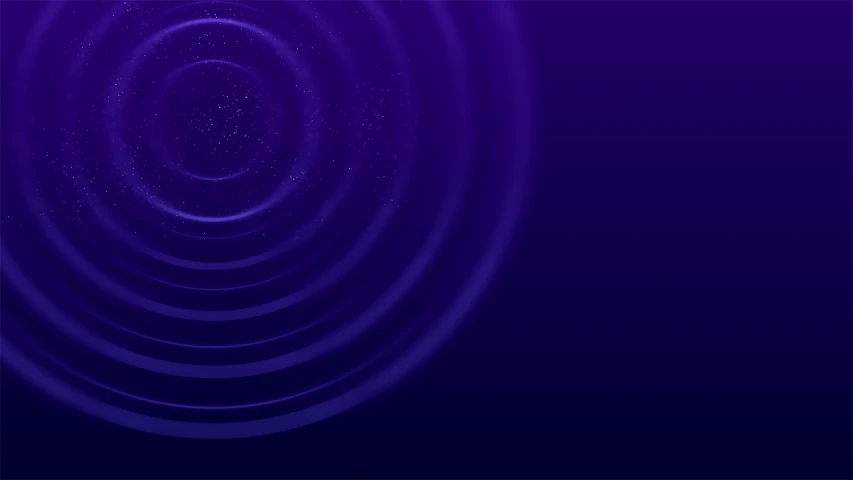 a close up of a circular object on a purple background, digital art, particle waves, stardust gradient scheme, dark blue background, ripple