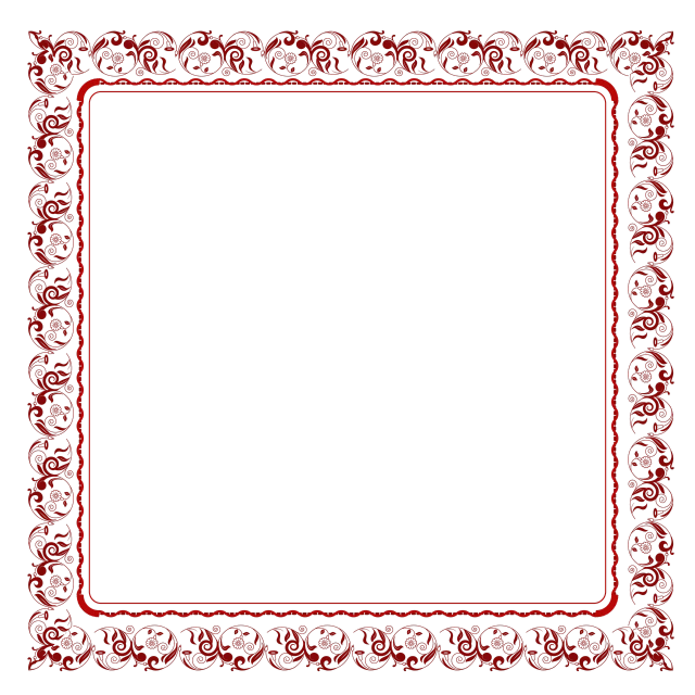 a red frame on a black background, art deco, bandanas, dark but detailed digital art, square pictureframes, gothic regal