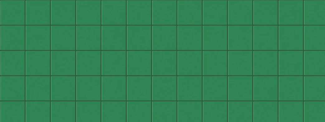 a close up of a green tiled wall, trending on polycount, bauhaus, image dataset, floor tiles, green background, zoomed out to show entire image