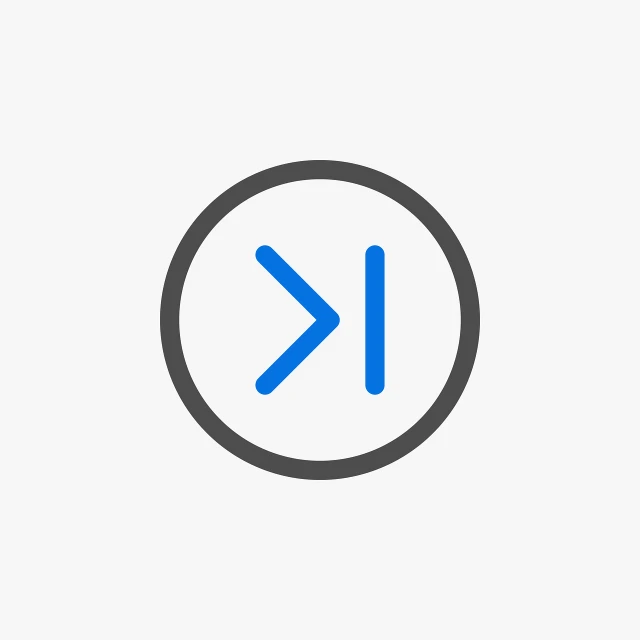 a blue letter k in a circle on a white background, minimalism, with two arrows, ios app icon, return of the many to the one, highlighted