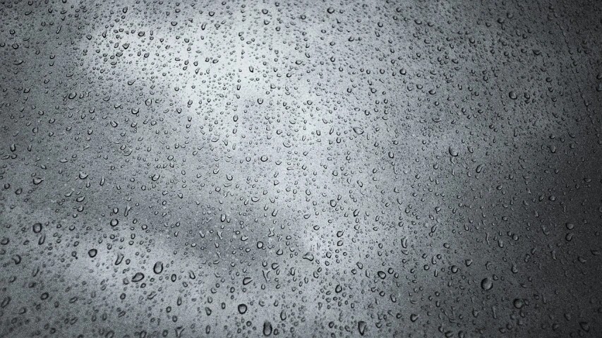 a black and white photo of water droplets on a window, by Jan Kupecký, pixabay, photorealistic texture, gray clouds, mobile wallpaper, ffffound