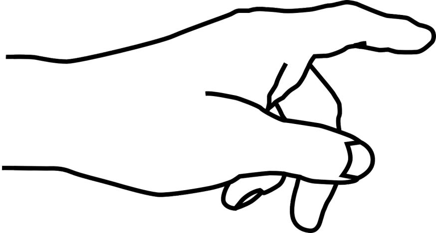 a black and white drawing of a hand holding something, lineart, by Andrei Kolkoutine, figuration libre, 3840 x 2160, no gradients, coloring pages, facing left