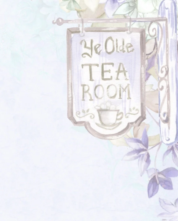 a watercolor painting of a tea room sign, a screenshot, tumblr, personal room background, old male, clematis theme banner, wallpaper!