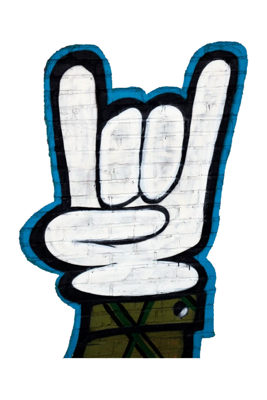 a painting of a peace sign on a brick wall, graffiti art, by Jesper Knudsen, unsplash, graffiti, giving the middle finger, hq 4k phone wallpaper, blue metal, on a black wall