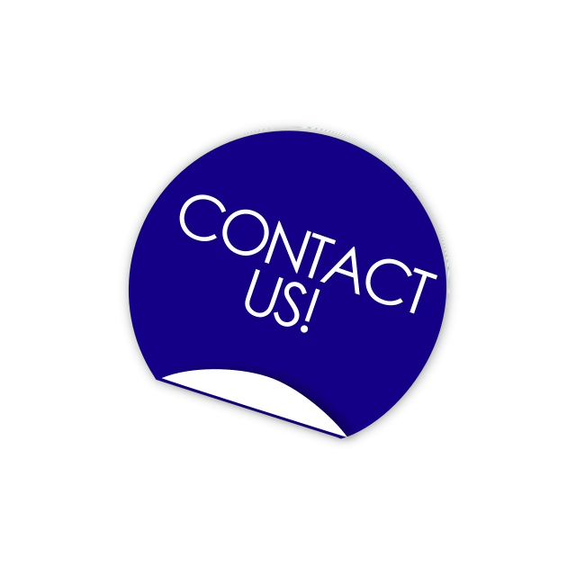 a blue button with the words contact us on it, a picture, pixabay, bauhaus, on a black background, stick, 💣 💥💣 💥, curve
