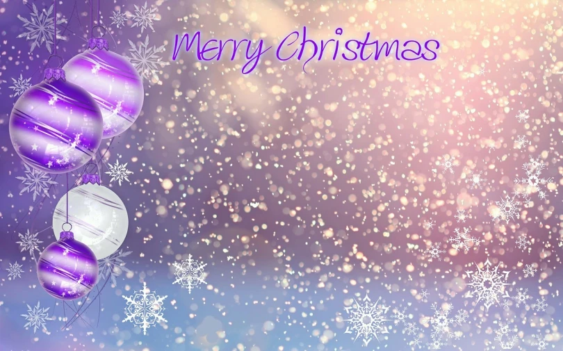 a purple and white christmas card with snowflakes, pixabay, fine art, christmas lights, 64x64, group photo, edited