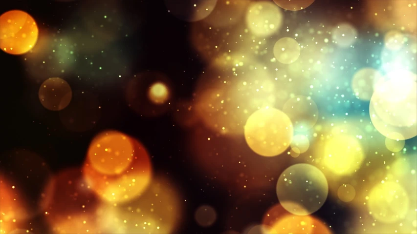 a close up of blurry lights on a black background, vector art, by Marie Bashkirtseff, shutterstock, relaxed. gold background, ethereal bubbles, magical sparkling colored dust, background image