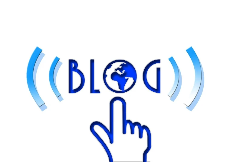 a close up of a finger pressing a button, a picture, trending on pixabay, happening, infographics. logo. blue, blog-photo, on a white background, speech