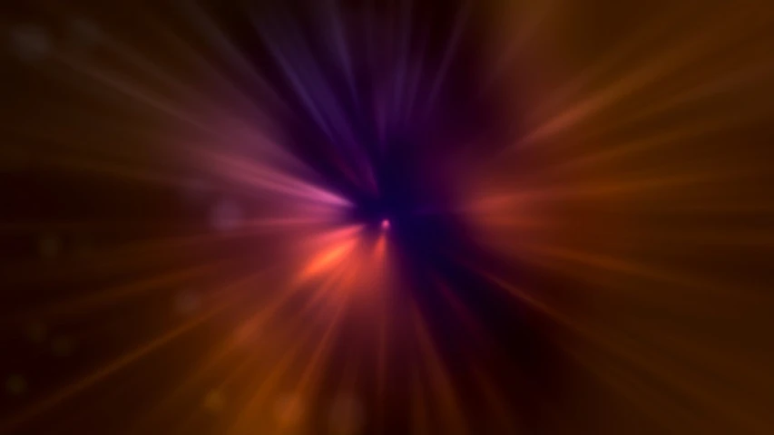 a blurry image of a purple and orange light, light and space, rendered in pov - ray, matte background. unreal engine, starburst, background ( dark _ smokiness )