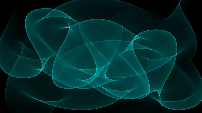 a blue smoke swirl on a black background, digital art, inspired by Lorentz Frölich, generative art, cyan and green, smooth rounded shapes, iphone background, with fractal sunlight