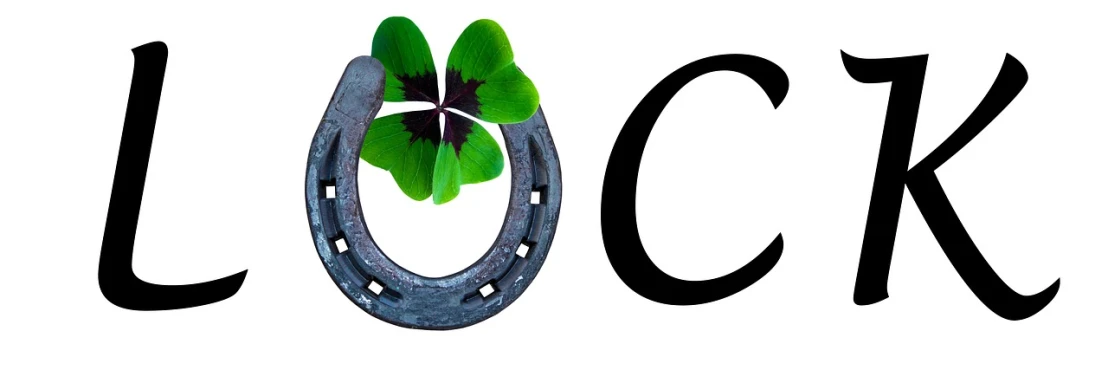 a horseshoe with a four leaf clover attached to it, inspired by Mór Than, trending on pixabay, uses c4, chiron, half horse, written in a neat