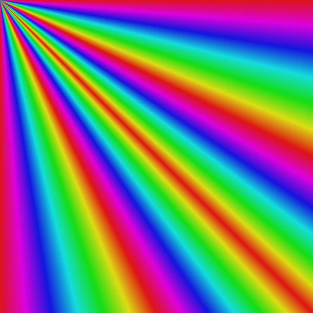 an image of a rainbow colored background, a raytraced image, bright psychedelic color, bright uniform background, colored accurately, rays of light