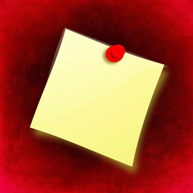 a piece of paper with a red pin on it, a picture, by Tom Carapic, minimalism, yellow glowing background, rendered illustration, very sharp photo, stock photo