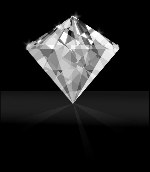 an image of a diamond on a black background, a hologram, sharp focus vector centered, highly detailed!, clear vector
