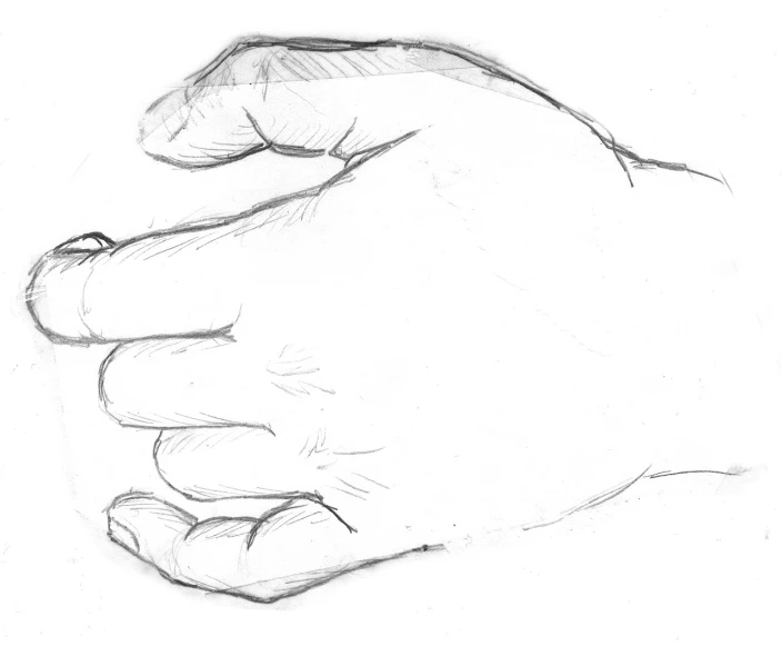 a drawing of a hand holding a cell phone, by Romano Vio, process art, pudica gesture bouguereau style, empty hands, explorer sketch, palm