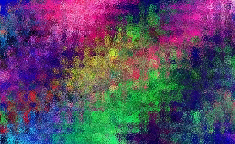 a painting of a bunch of different colors, a pointillism painting, by Jan Rustem, flickr, abstract art, digital art - n 9, green magenta and gold ”, the brittle. digital painting, stained glass background
