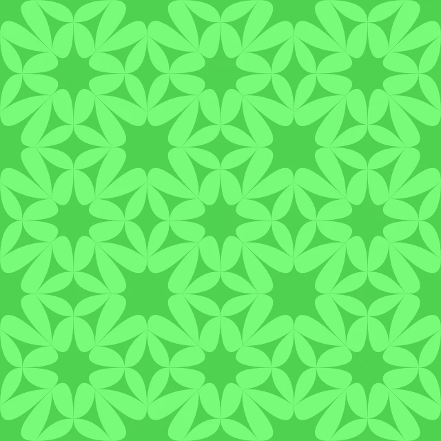 a pattern of green leaves on a green background, inspired by Fernando Gerassi, star roof, ƒ/3.5, flower power, svg art