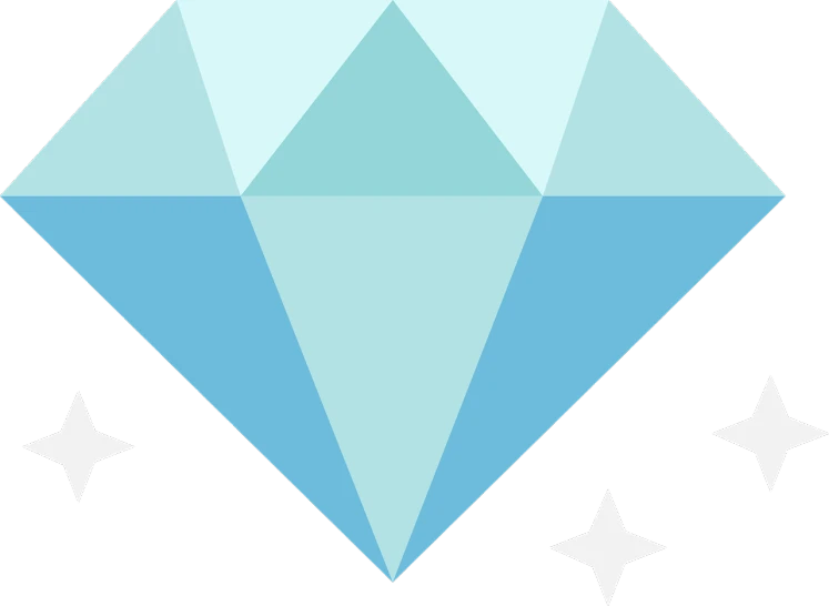 a diamond surrounded by stars on a black background, concept art, inspired by Masamitsu Ōta, aquamarine windows, discord profile picture, banner, swarovski and tiffany
