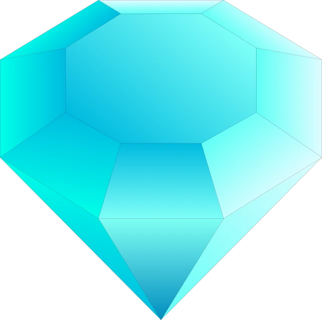 a blue diamond on a black background, by Taiyō Matsumoto, deviantart, crystal cubism, sharp focus vector centered, no gradients, red emerald, crystal material