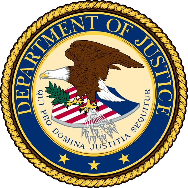 the department of justice seal, a digital rendering, by David B. Mattingly, dau-al-set, detailed picture, j - lo, profile picture, caught