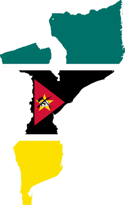 a map of the country of mozambique with a flag, a photo, by Ottó Baditz, hurufiyya, disturbing, men, banner, thumbnail