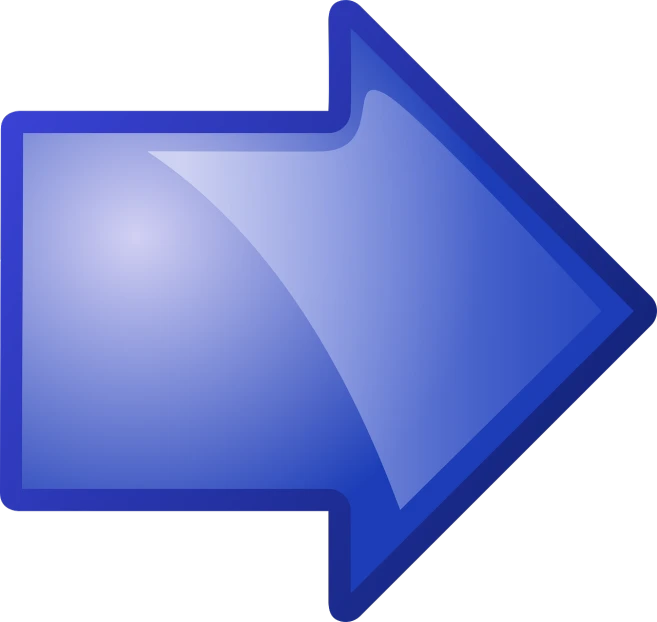 a blue arrow pointing to the right, computer art, vectors, computer generated, forward facing, onyx