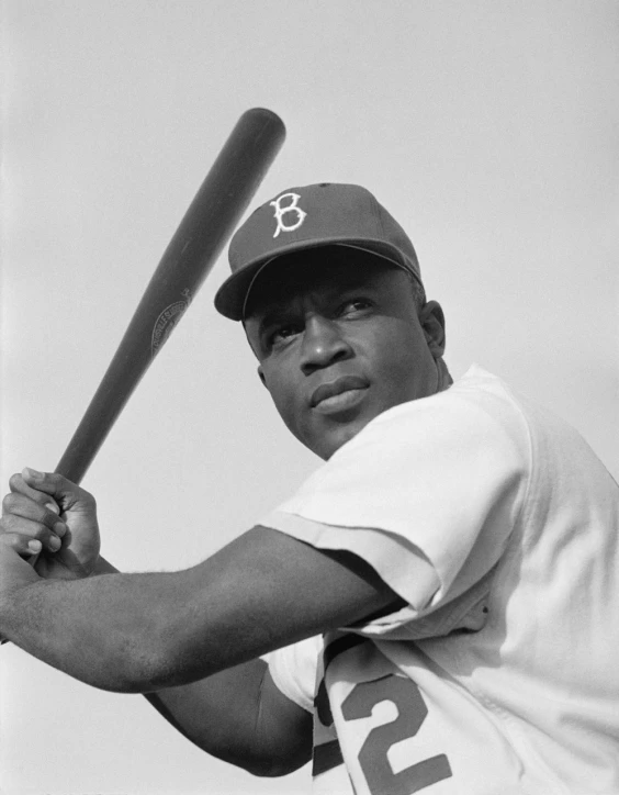 a black and white photo of a baseball player holding a bat, a portrait, black man, hq, ox, 15081959 21121991 01012000 4k