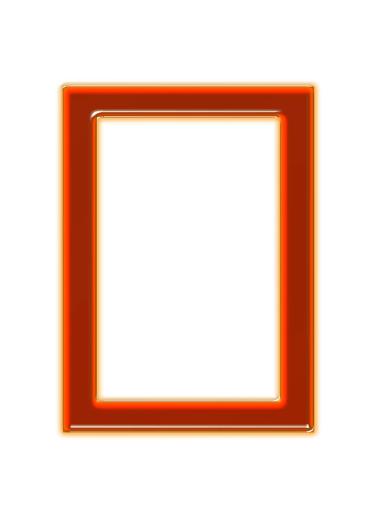 an orange picture frame on a black background, a screenshot, by Doug Ohlson, computer art, enamel, !!! very coherent!!! vector art, iq 4, dark oranges reds and yellows