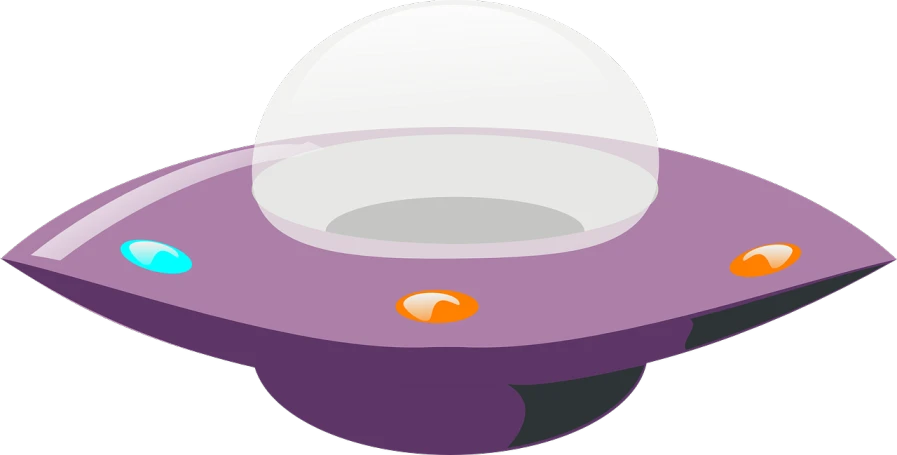 a purple flying saucer with orange and blue buttons, concept art, pixabay, lamp ( ( ( fish tank ) ) ) ), egg, device, pupil